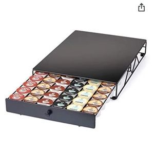 Coffee Pod Drawer – Black, Compatible with K-Cups, 54 Pod